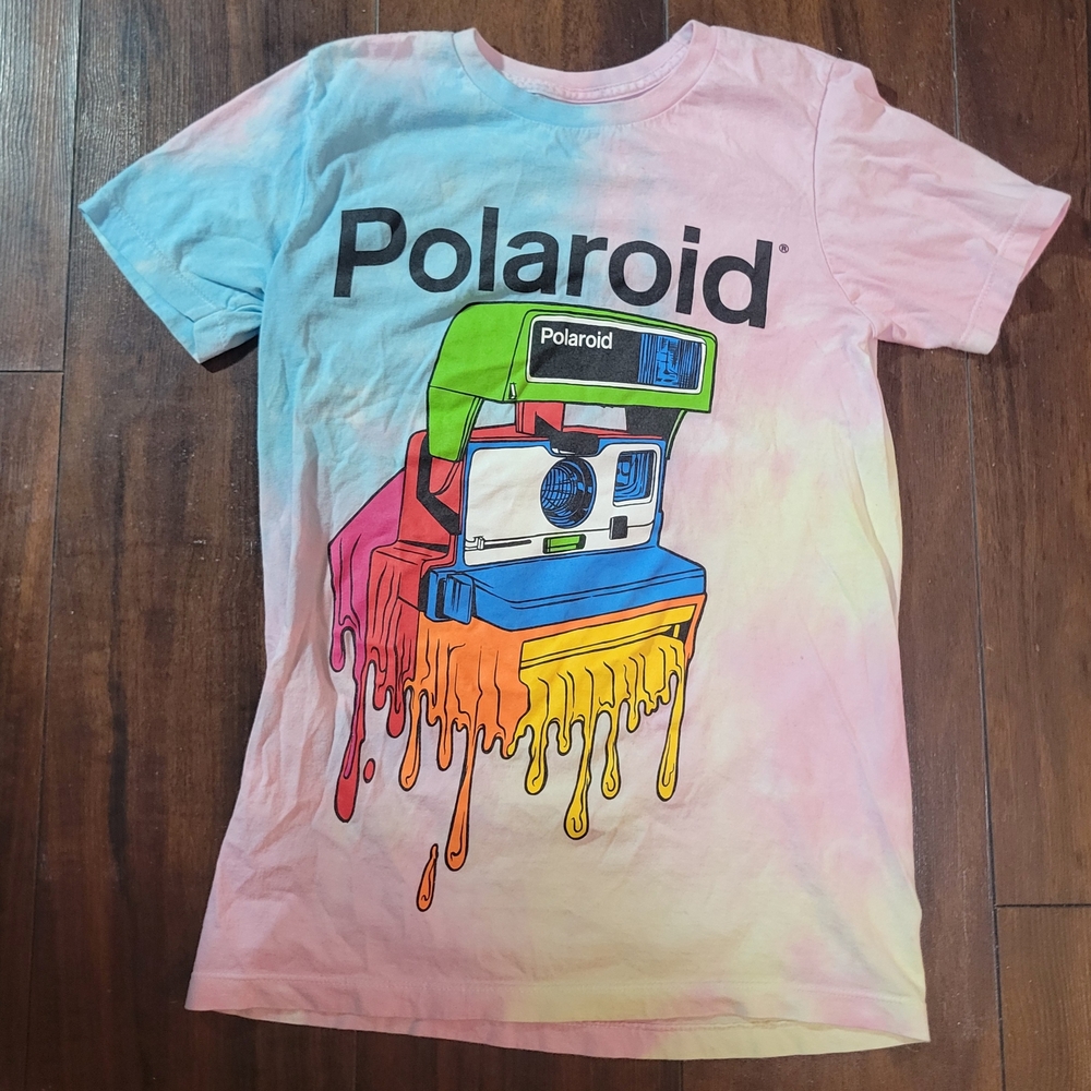 Polaroid Tie-Dye Graphic T-Shirt